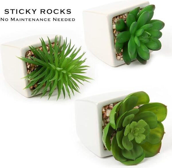 Mini Plant Artificial Flowers Decoration | Artificial Plants Ball For Home (1 Pc Square Shape) - Image 6