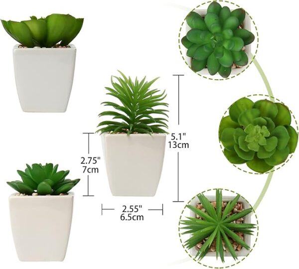 Mini Plant Artificial Flowers Decoration | Artificial Plants Ball For Home (1 Pc Square Shape) - Image 4