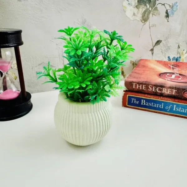 Pack Of 4 Mini Planters | Artificial Decoration Mini Plants - Image 4