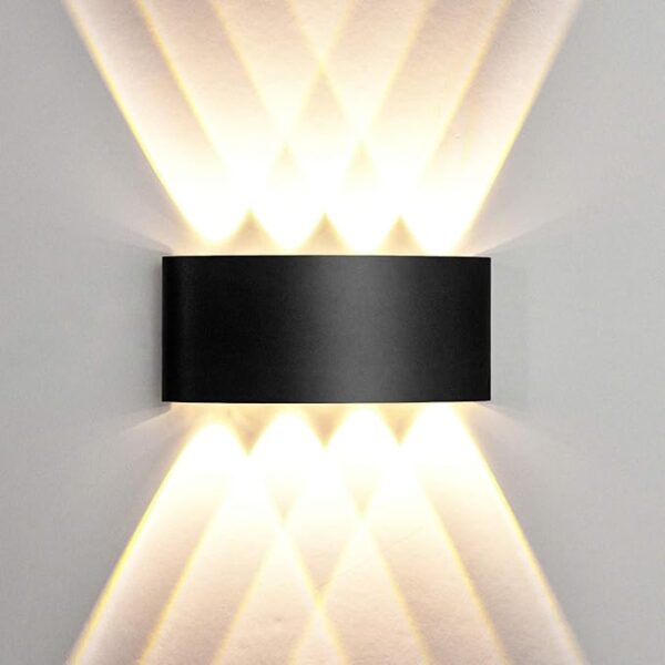 8 Way 8 Side Outdoor Waterproof Wall Light, Fancy Led Light For Wall, Aluminium Ip65 Waterproof Outdoor Wall Lamps 8 Watts