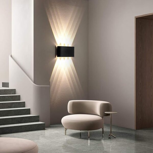 8 Way 8 Side Outdoor Waterproof Wall Light, Fancy Led Light For Wall, Aluminium Ip65 Waterproof Outdoor Wall Lamps 8 Watts - Image 9