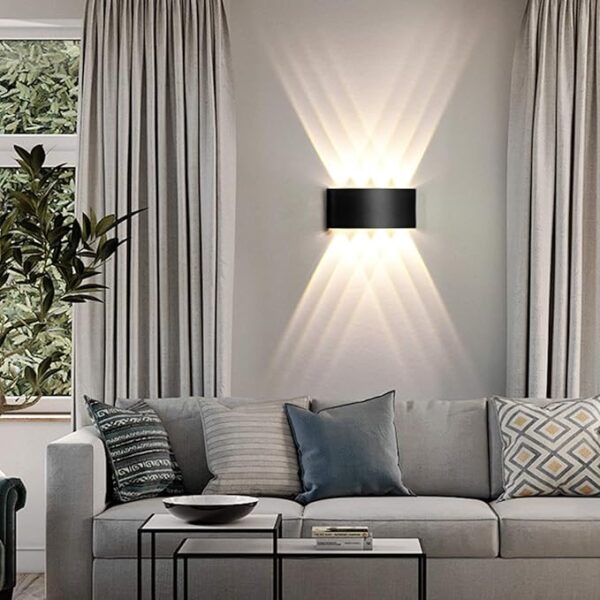 8 Way 8 Side Outdoor Waterproof Wall Light, Fancy Led Light For Wall, Aluminium Ip65 Waterproof Outdoor Wall Lamps 8 Watts - Image 8