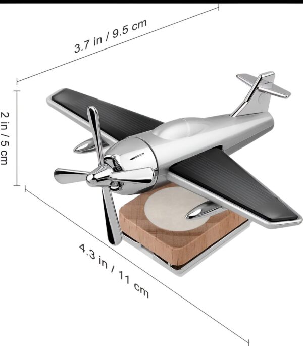 Cadecoration Plan Solar Powered Aeroplane Car Air Freshener – Car Dashboard Solar Decoration Plane -(random Design) - Image 6