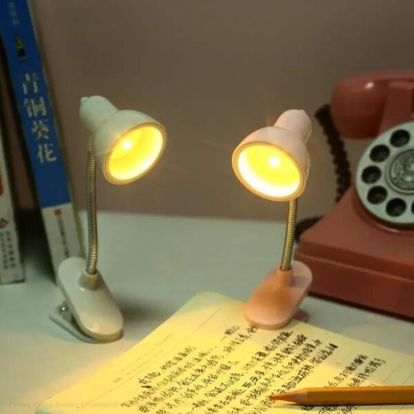 Mini Book Light With Clip Portable Led Reading Lamp Travel Bedroom Night Light Night Lights Eye Protections (random Color) - Image 2