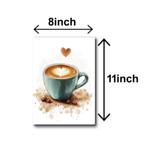 Set Of 3 Wall Art Sticky Wooden Canvas Frames For Dining Room And Kitchen Decor / Sticky Photo Tiles - Image 2