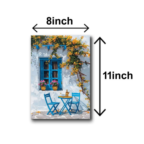 Set Of 5 Italian Vintage Homes Art Themed Wall Art Wooden Sticky Phototile Frames For Wall Home And Girls Room Decoration - Image 2